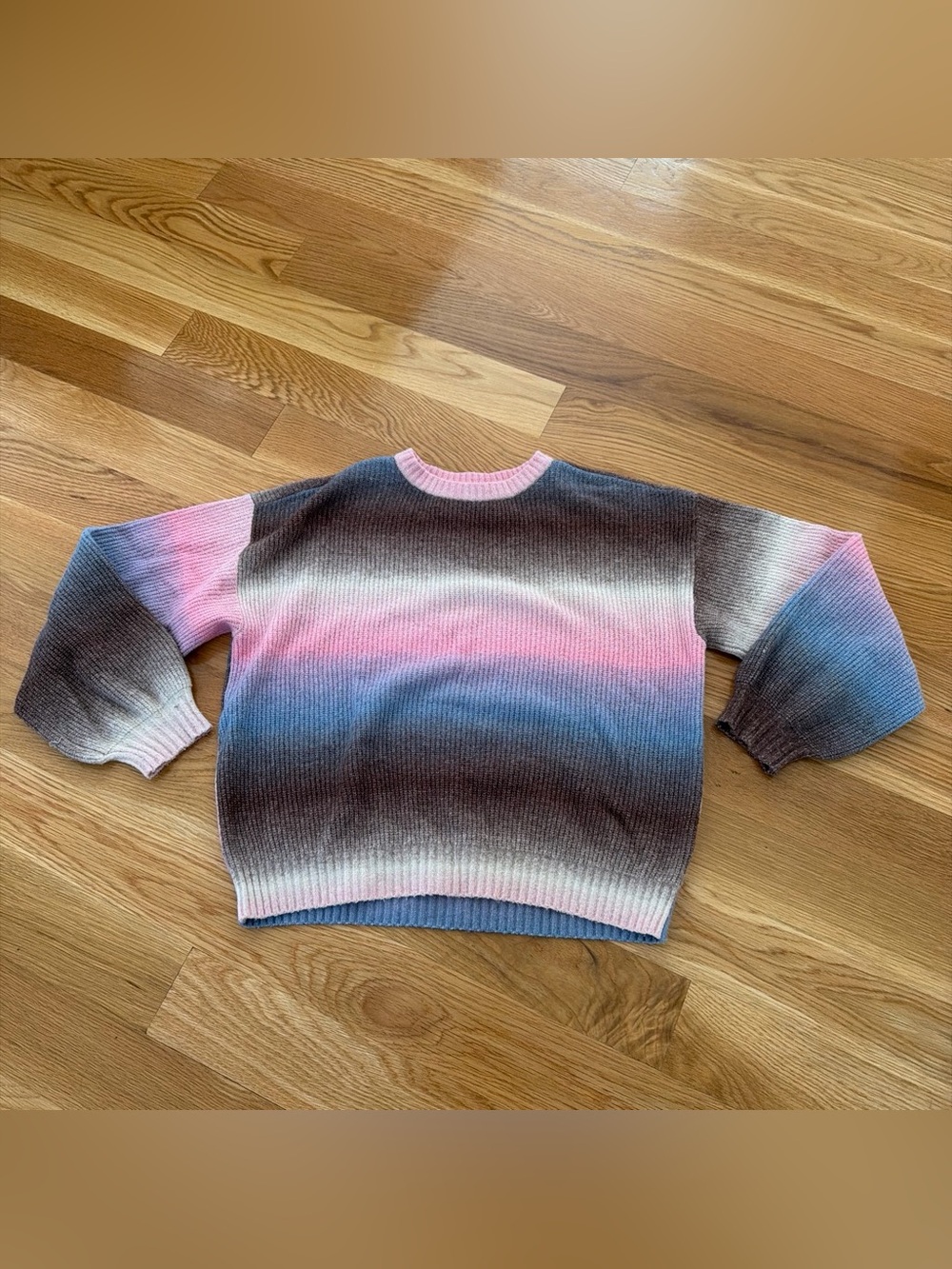 Gradient Pink & Blue Knit Sweater
